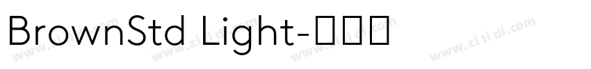 BrownStd Light字体转换